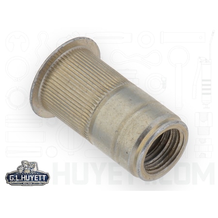 Avk Rivet Nut, 1/2"-13 Thread Size, 0.865 in Flange Dia., 1.300 in L, Steel BTI-ALS4T-813-350/B